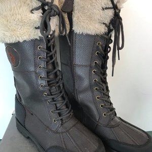 Polo Assn. Brown & Black Snow Boots